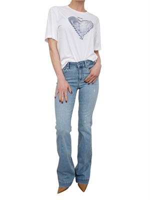 LIU JO Jeans Liu-jo a zampa blu con strass in DONNA