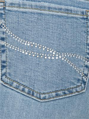 LIU JO Jeans Liu-jo a zampa blu con strass in DONNA