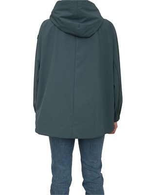 Giacca a vento Peuterey corta e stretch verde in DONNA