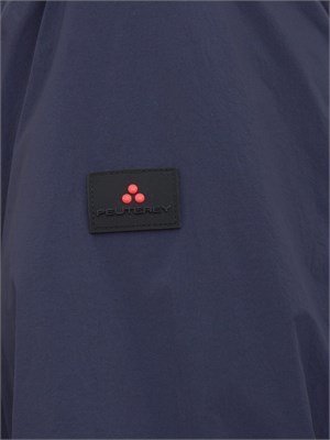 Giubbino blu Peuterey idrorepellente con cappuccio e inserti a contrasto in UOMO