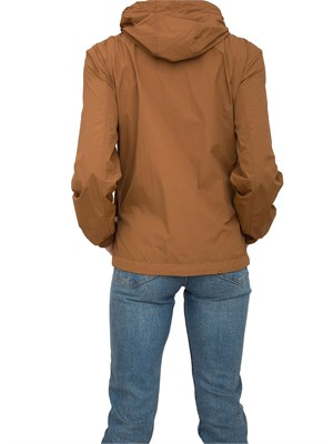 Giubbino marrone Peuterey con double face fantasia floreale marrone in DONNA