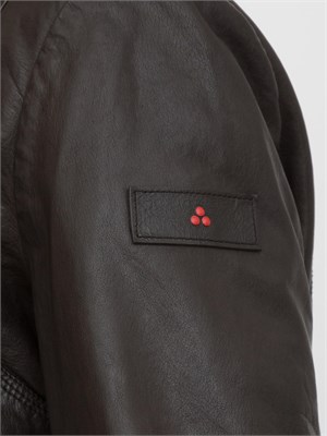 Giubbino pelle grigio Peuterey modello bomber in UOMO