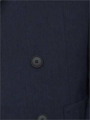 Giacca Boss Doppiopetto in lino blu in UOMO
