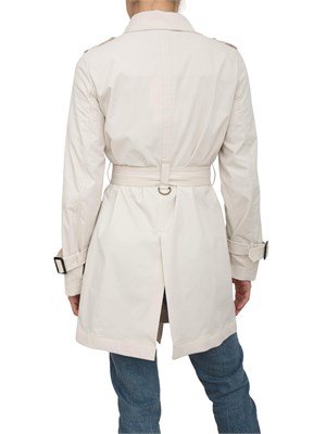 Trench midi beige Dekker modello doppiopetto in DONNA