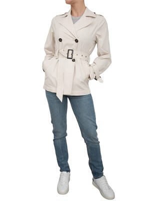 Trench avorio Dekker modello doppiopetto in DONNA