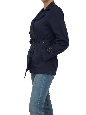 Trench blu Dekker modello doppiopetto in DONNA