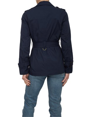 Trench blu Dekker modello doppiopetto in DONNA