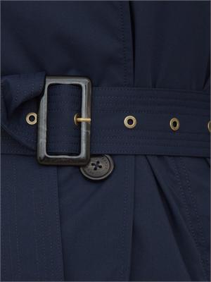 Trench blu Dekker modello doppiopetto in DONNA