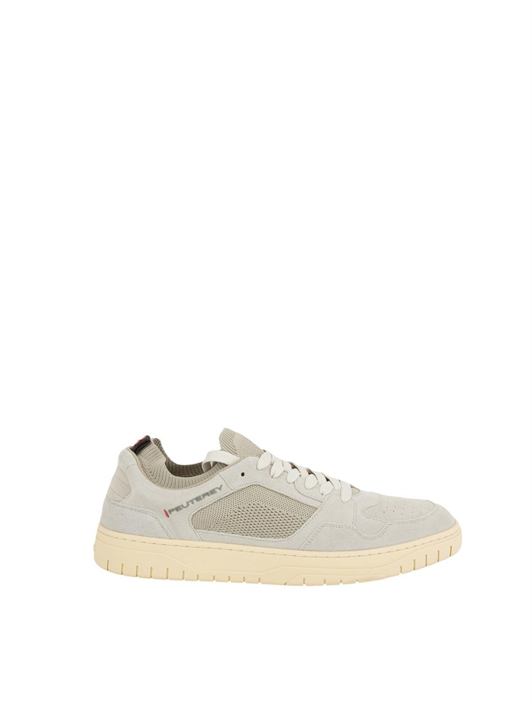 Sneakers Peuterey in suede e maglina tecnica grigio marrone