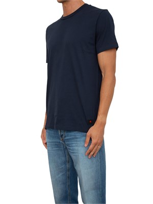 T-shirt Peuterey blu in cotone in UOMO