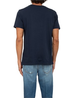 T-shirt Peuterey blu in cotone in UOMO