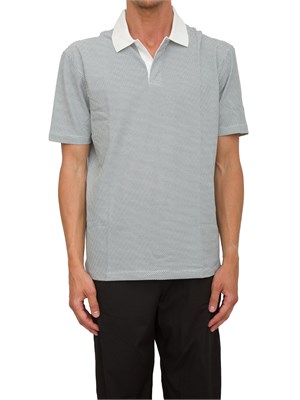 ARMANI EXCHANGE Polo A.X. regular fit bianco in jersey stretch in UOMO