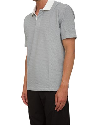 ARMANI EXCHANGE Polo A.X. regular fit bianco in jersey stretch in UOMO