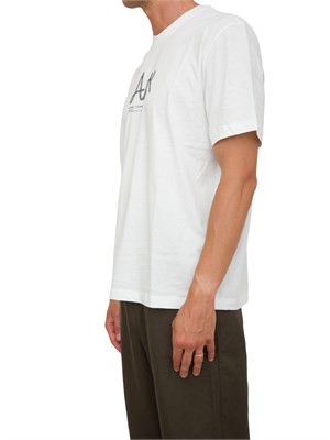 ARMANI EXCHANGE T-shirt girocollo A.X. bianco con logo in UOMO