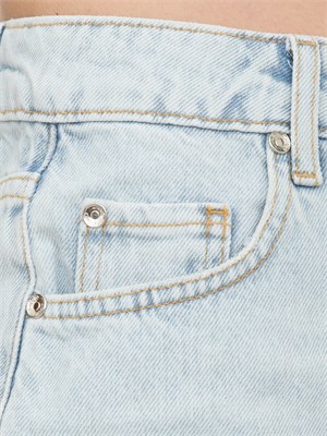 LIU JO Short in denim Liu-jo con strass in DONNA