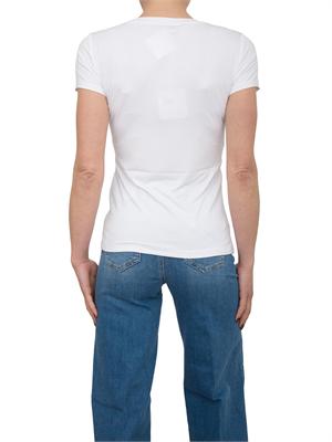 T-shirt bianca Liu Jo con stampa logo e strass in DONNA