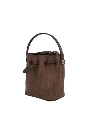 Borsa secchiello Etro con coulisse e motivo jacquard Paisley in DONNA