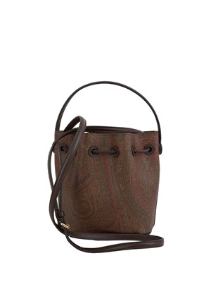 Borsa secchiello Etro con coulisse e motivo jacquard Paisley in DONNA