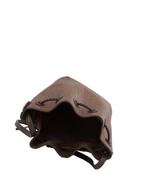 Borsa secchiello Etro con coulisse e motivo jacquard Paisley in DONNA