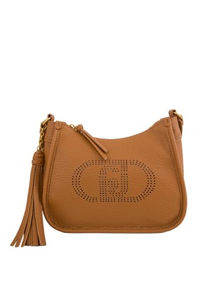 Borsa piccola Liu Jo color cuoio con charm nappina in DONNA