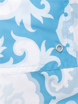 Costume a pantaloncino Etro uomo con stampa Paisley azzurra in UOMO