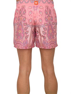 Costume a pantaloncino Etro uomo con stampa Paisley all over rosa in UOMO
