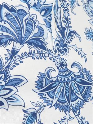 Polo uomo Etro celeste con stampa floreale in UOMO