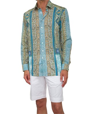 Camicia Etro fantasia in cotone stampata in UOMO