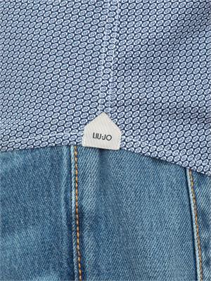 LIU JO Camicia Liu-jo blu con stampa geometrica in UOMO