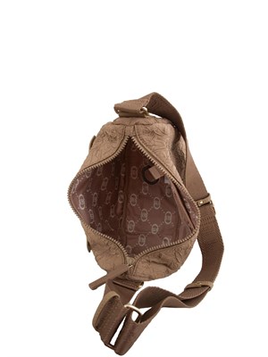 Borsa a tracolla Liu Jo in nylon marrone in DONNA
