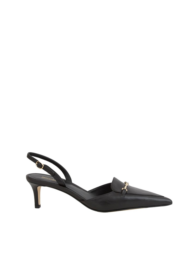 Décolleté Michael Michael Kors Lena slingback in pelle nera