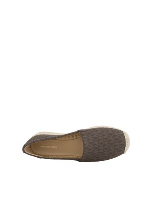 Espadrillas marroni Michael Michael Kors Lynn con plateau e logo in DONNA