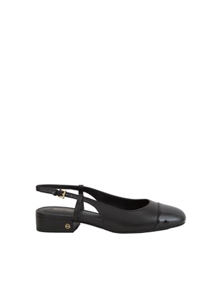 MICHAEL MICHAEL KORS Ballerine Michael Kors Perla Flex Sling Flat pelle nera in DONNA