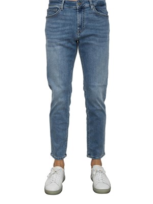 Jeans skinny Liu Jo uomo blu medio con lavaggio stonewash in UOMO