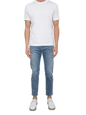 Jeans skinny Liu Jo uomo blu medio con lavaggio stonewash in UOMO