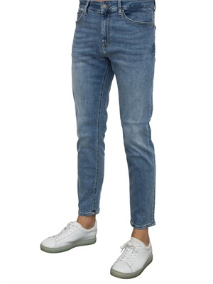 Jeans skinny Liu Jo uomo blu medio con lavaggio stonewash in UOMO