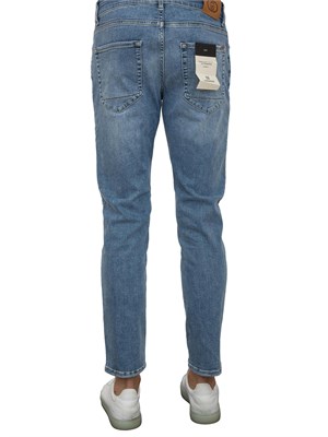 Jeans skinny Liu Jo uomo blu medio con lavaggio stonewash in UOMO