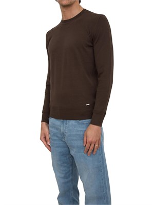 LIU JO Maglia Liu-Jo marrone in crèpe di cotone in UOMO