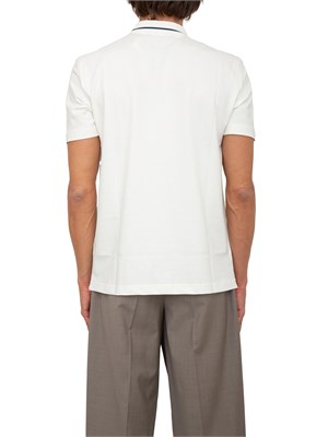 Polo uomo EA7 Emporio Armani Tennis Club in cotone stretch avorio in UOMO