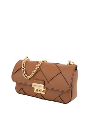 Borsa donna Michael Michael Kors modello Tribeca in pelle cuoio intrecciata in DONNA