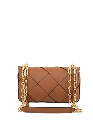 Borsa donna Michael Michael Kors modello Tribeca in pelle cuoio intrecciata in DONNA