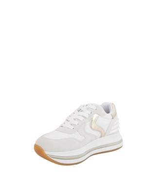 Sneakers bianche Voile Blanche in suede e tessuto tecnico in DONNA
