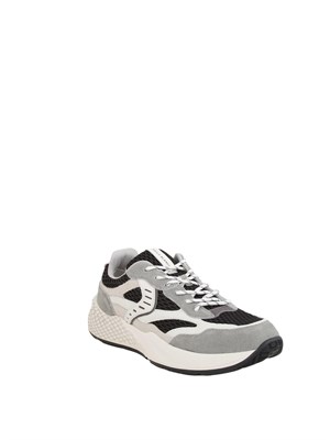 Sneaker grigia Voile Blanche in suede e tessuto tecnico in UOMO