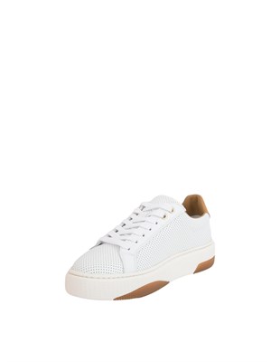 Sneaker Voile Blanche bianche in pelle traforata in DONNA