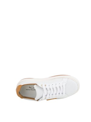 Sneaker Voile Blanche bianche in pelle traforata in DONNA