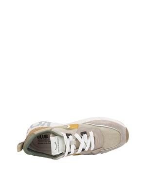 Sneaker beige Voile Blanche in suede e tessuto in UOMO