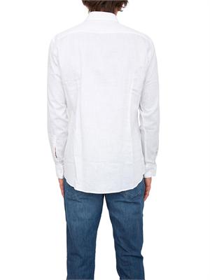 BOSS Camicia slim fit Hugo uomo in twill di cotone bianco facile da stirare in UOMO