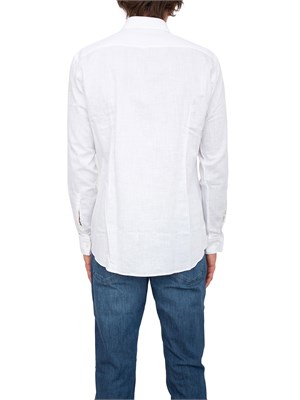 BOSS Camicia slim fit Hugo uomo in twill di cotone bianco facile da stirare in UOMO