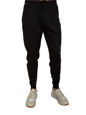 Pantaloni della tuta Boss in terry di cotone con stampa a righe in UOMO