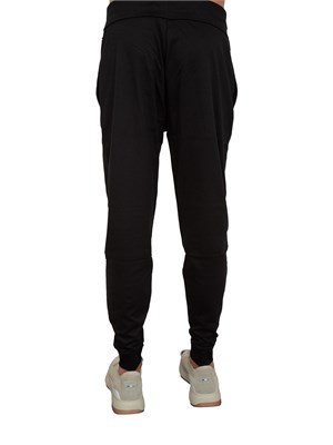 Pantaloni della tuta Boss in terry di cotone con stampa a righe in UOMO